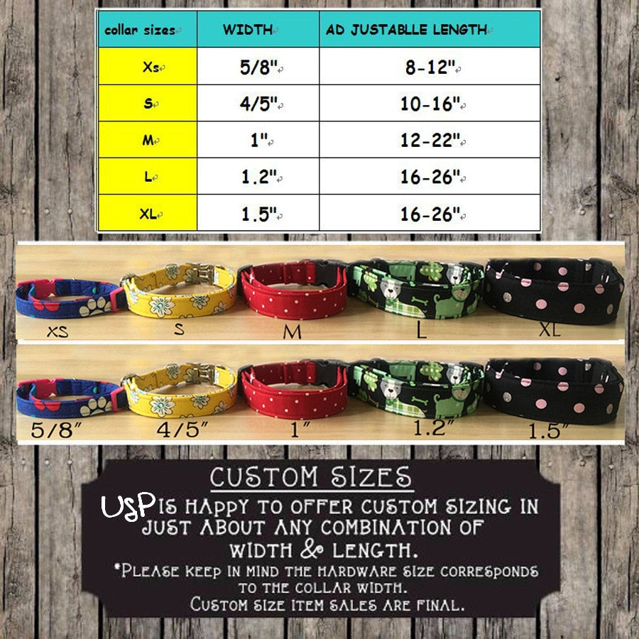 Blue Wave Bow Tie Dog Collar