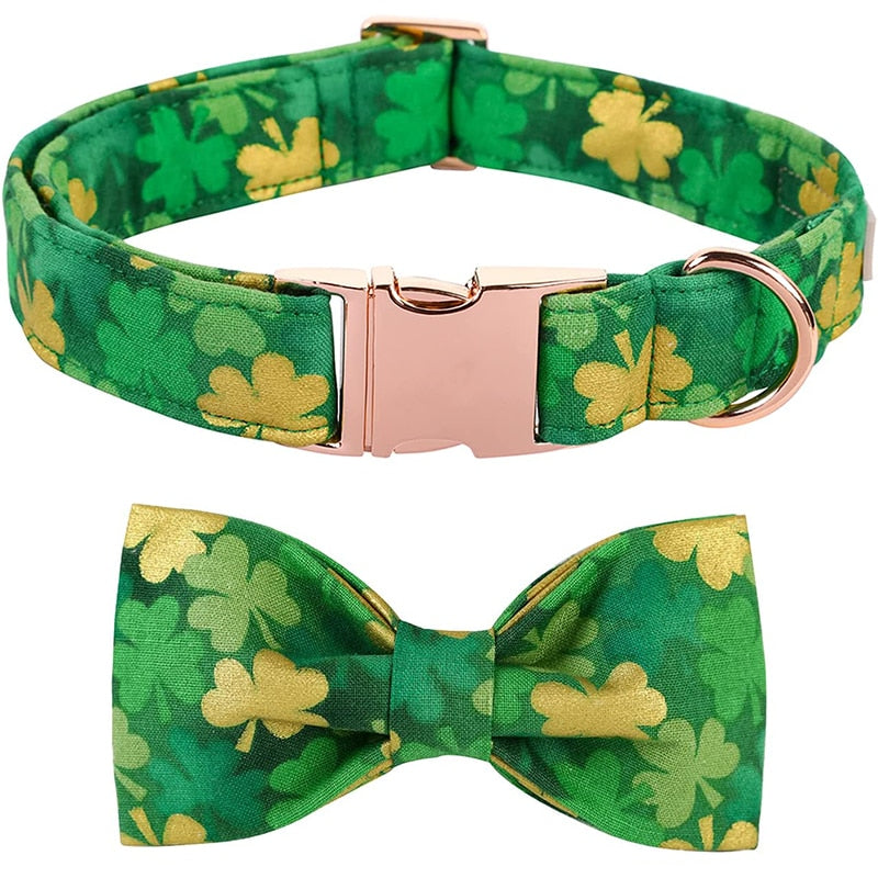 St patrick's day dog 2024 collar