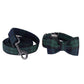 Green/Navy Plaid Bow Tie Dog Collar