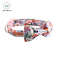 Purple Bow Tie Dog Collar with Floral Pattern