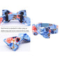 Blue Spring Dog Bow Tie with Floral Pattern