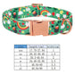Green St. Patrick's Day Bow Tie Dog Collar with Rainbow and Clover Print